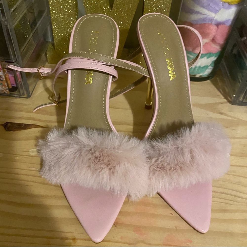 Pink & Gold Heels